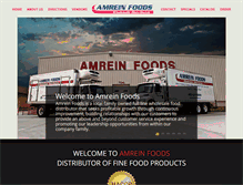 Tablet Screenshot of amreinfoods.com